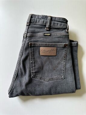 Vintage Wrangler Icons Black-Gray Straight Leg Jeans